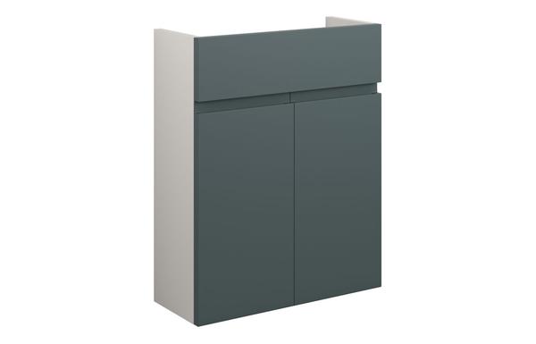 Clarence 500mm Slim Basin Unit - Matt Green Camo (Grey Cab)
